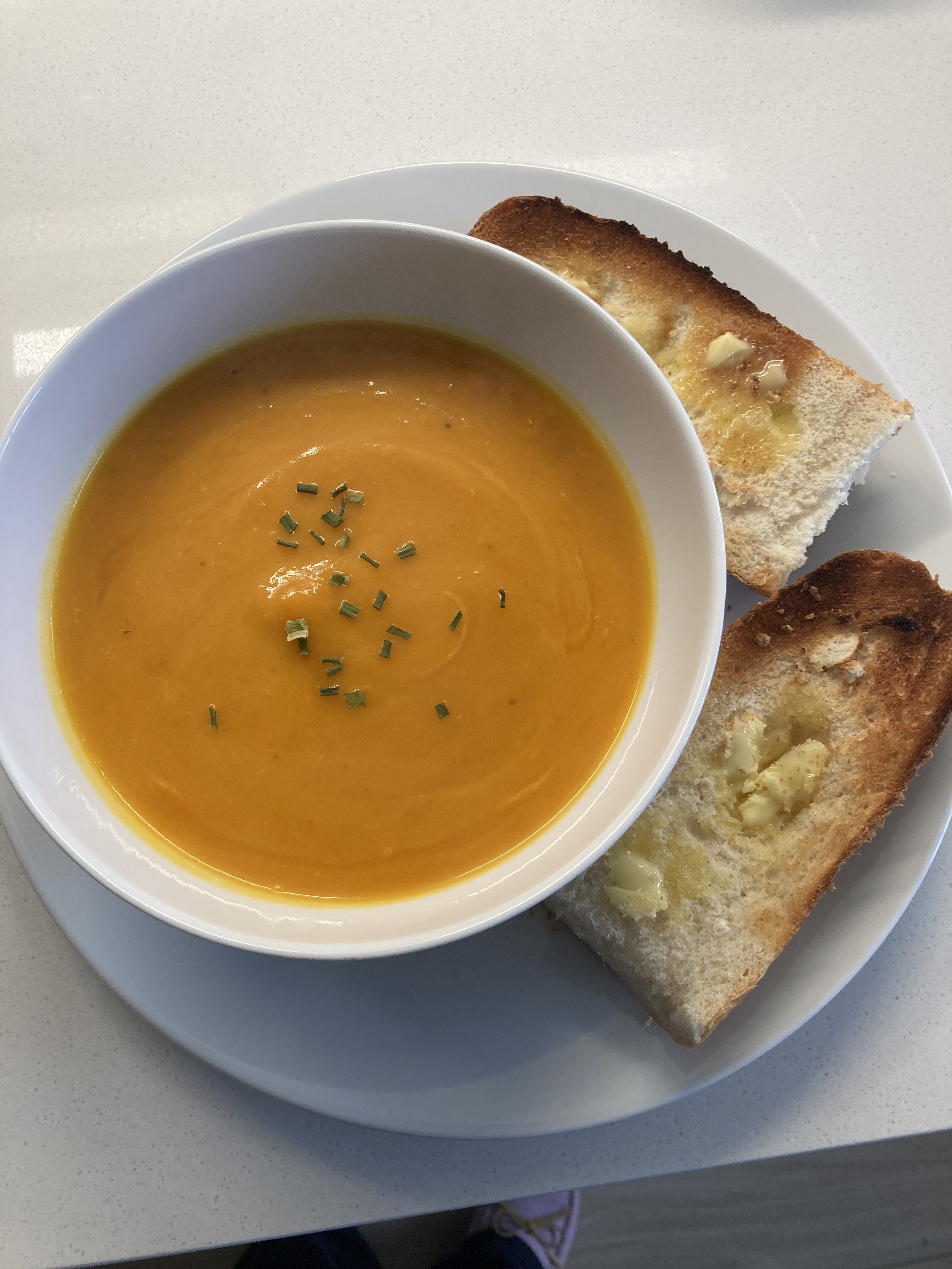 easy meals to make for others post - pumpkin soup