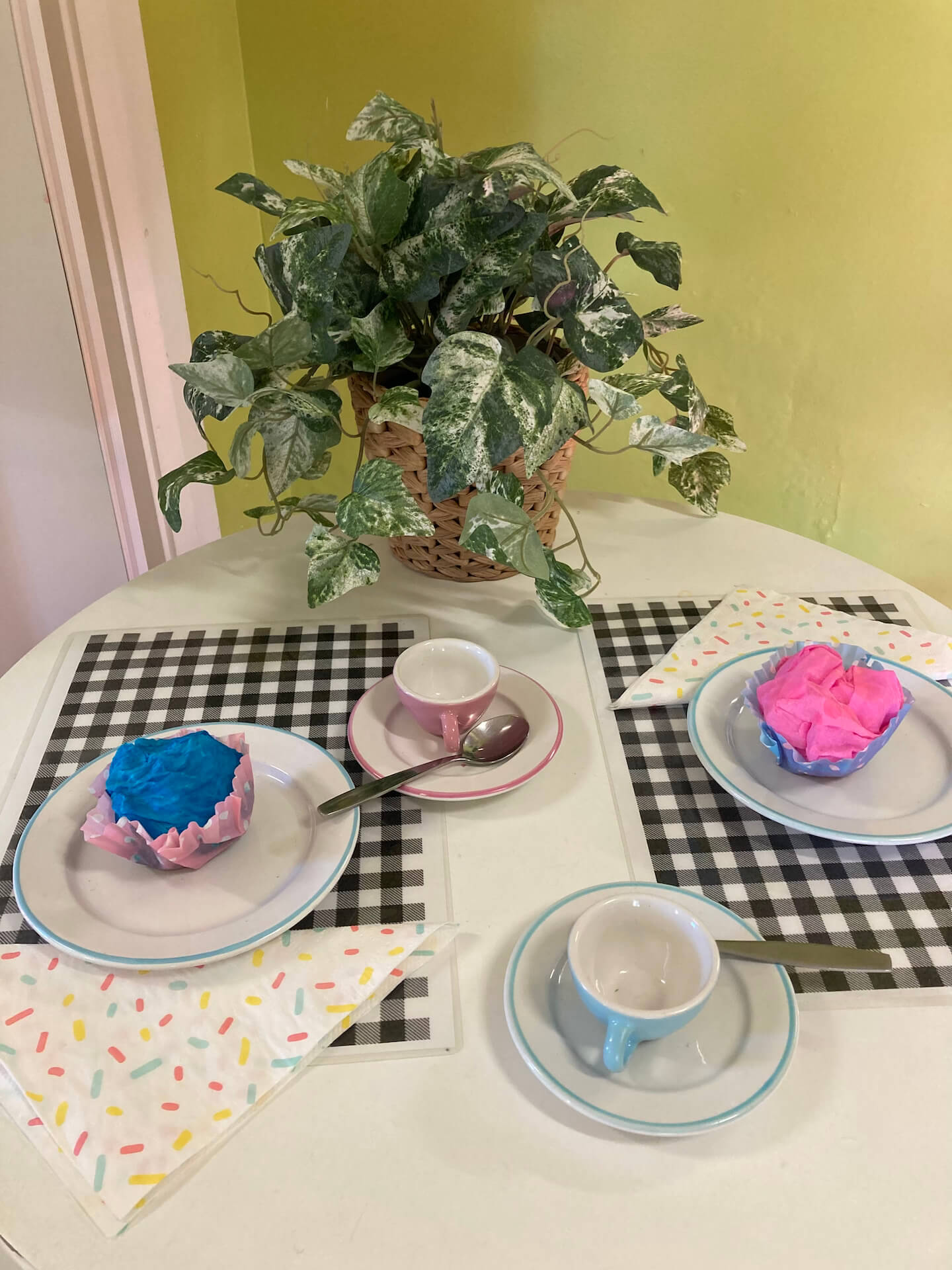 table setting for preschool dramatic play- a bakery post