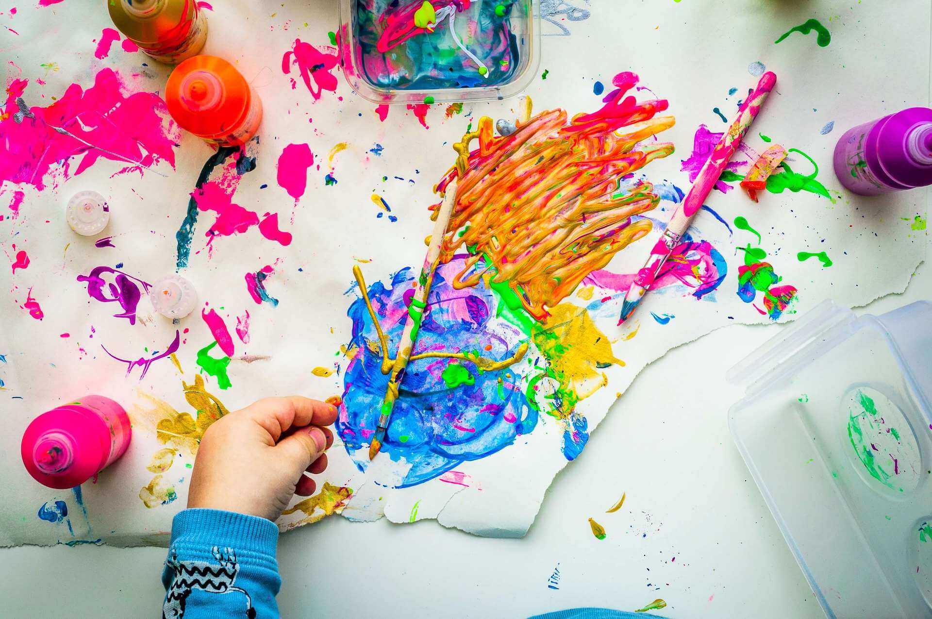 Handprint Painting Benefits For Toddlers