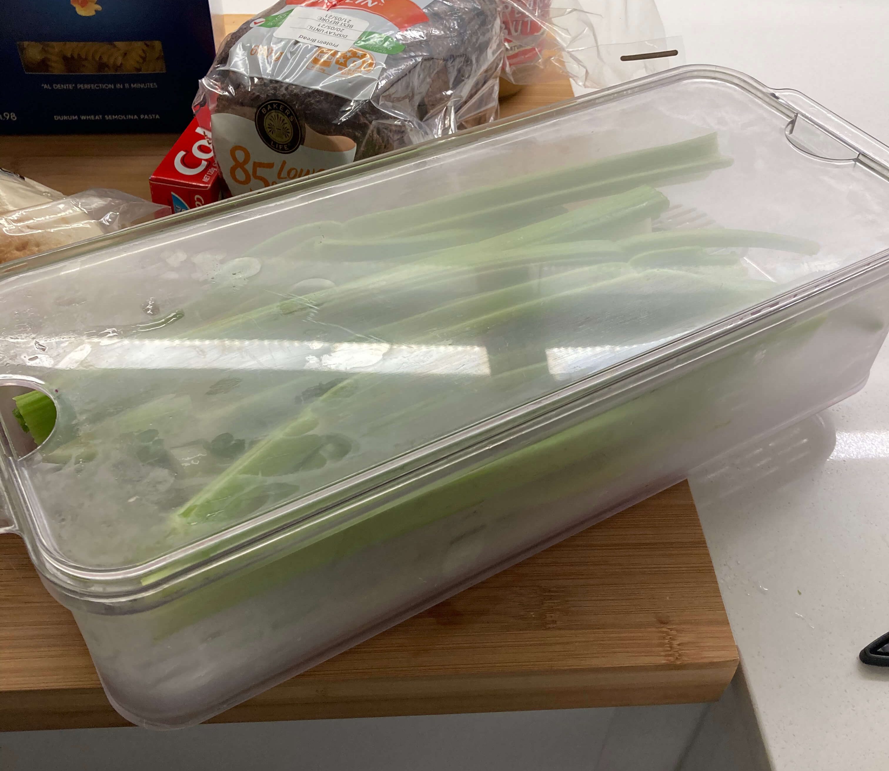 celery container for clean and organised fridge