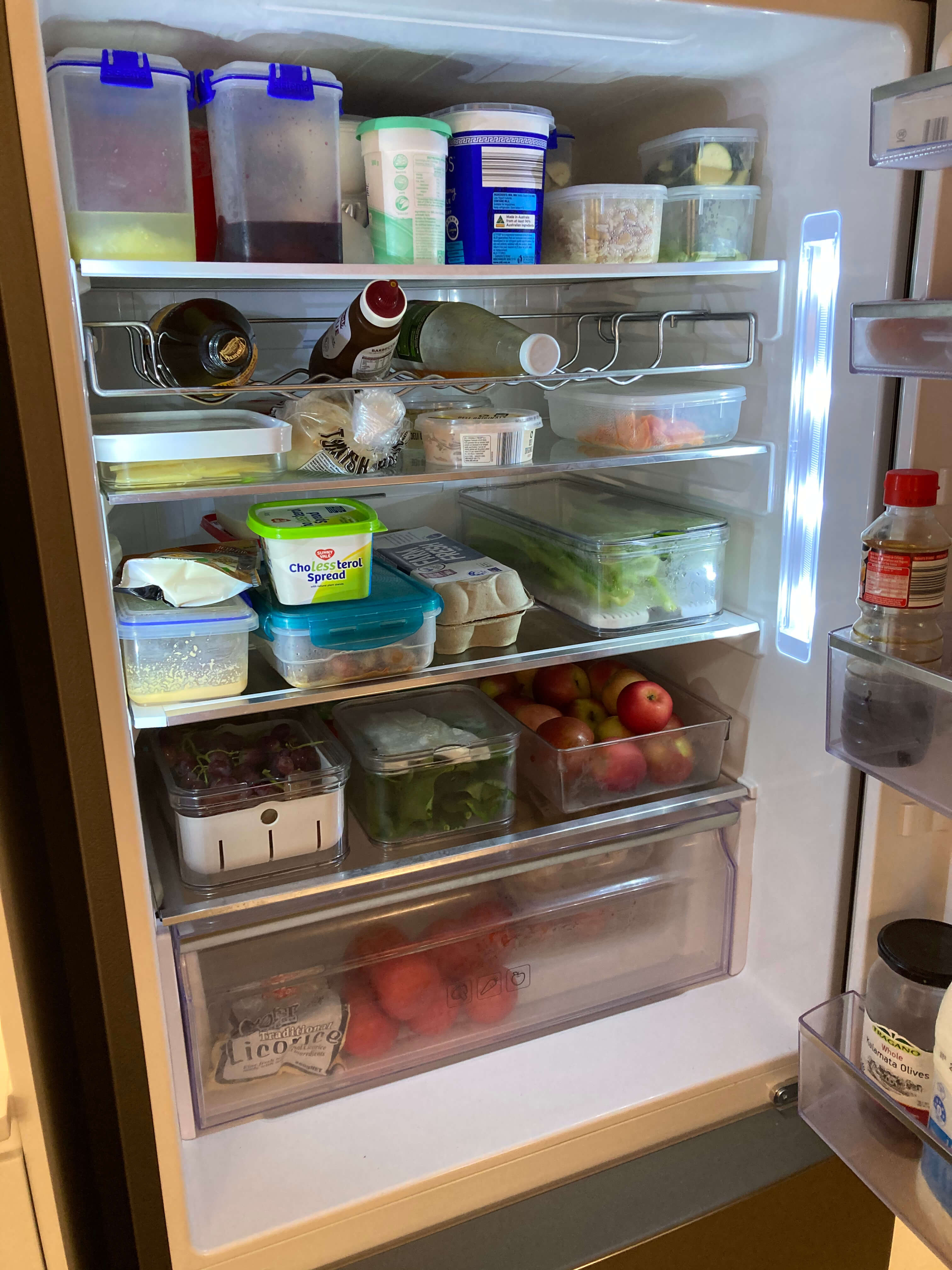 My Clean and Organized Refrigerator - Kara Creates
