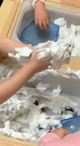 shaving cream for sensory play