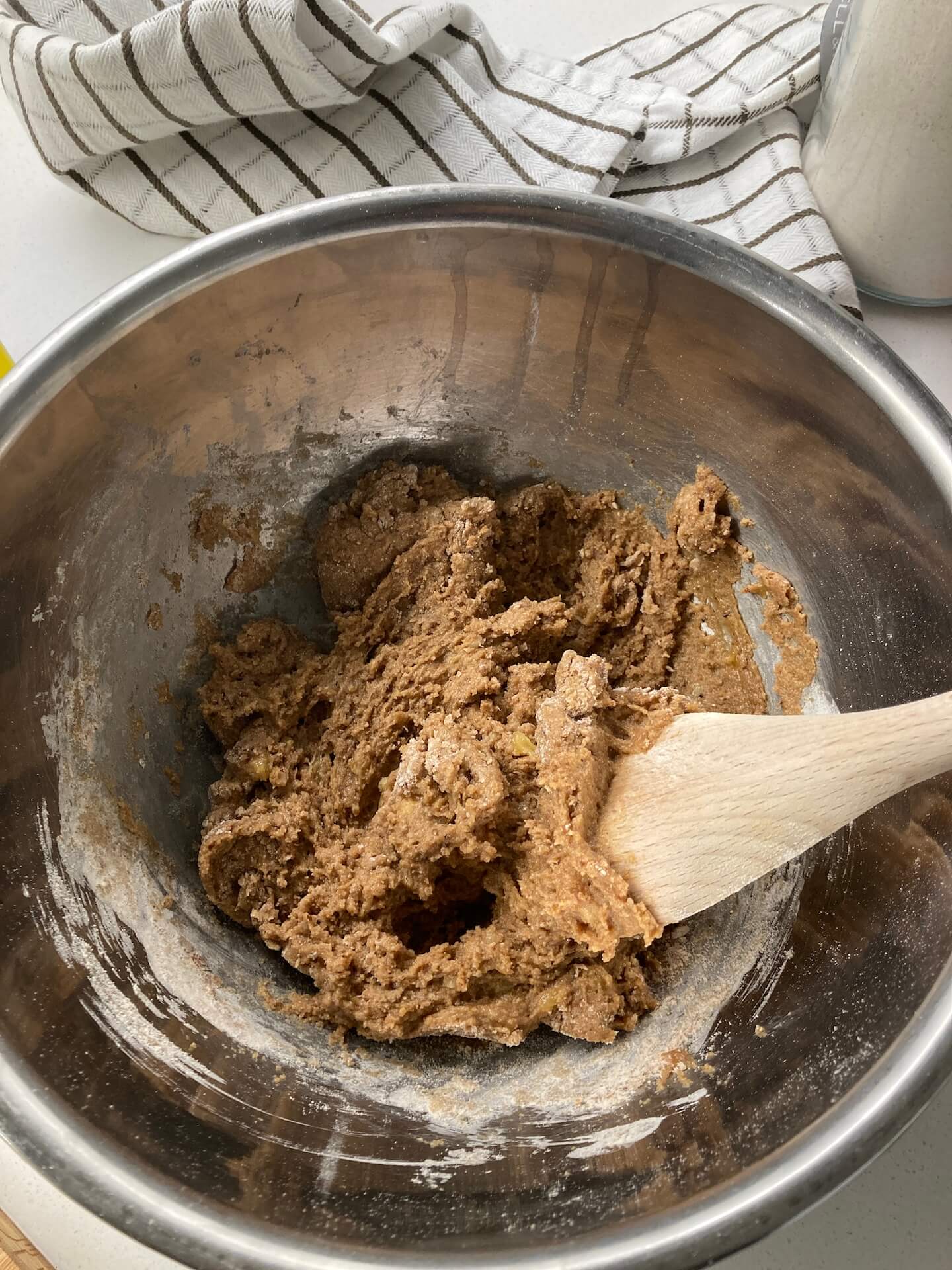 batter for healthy banana bread recipe