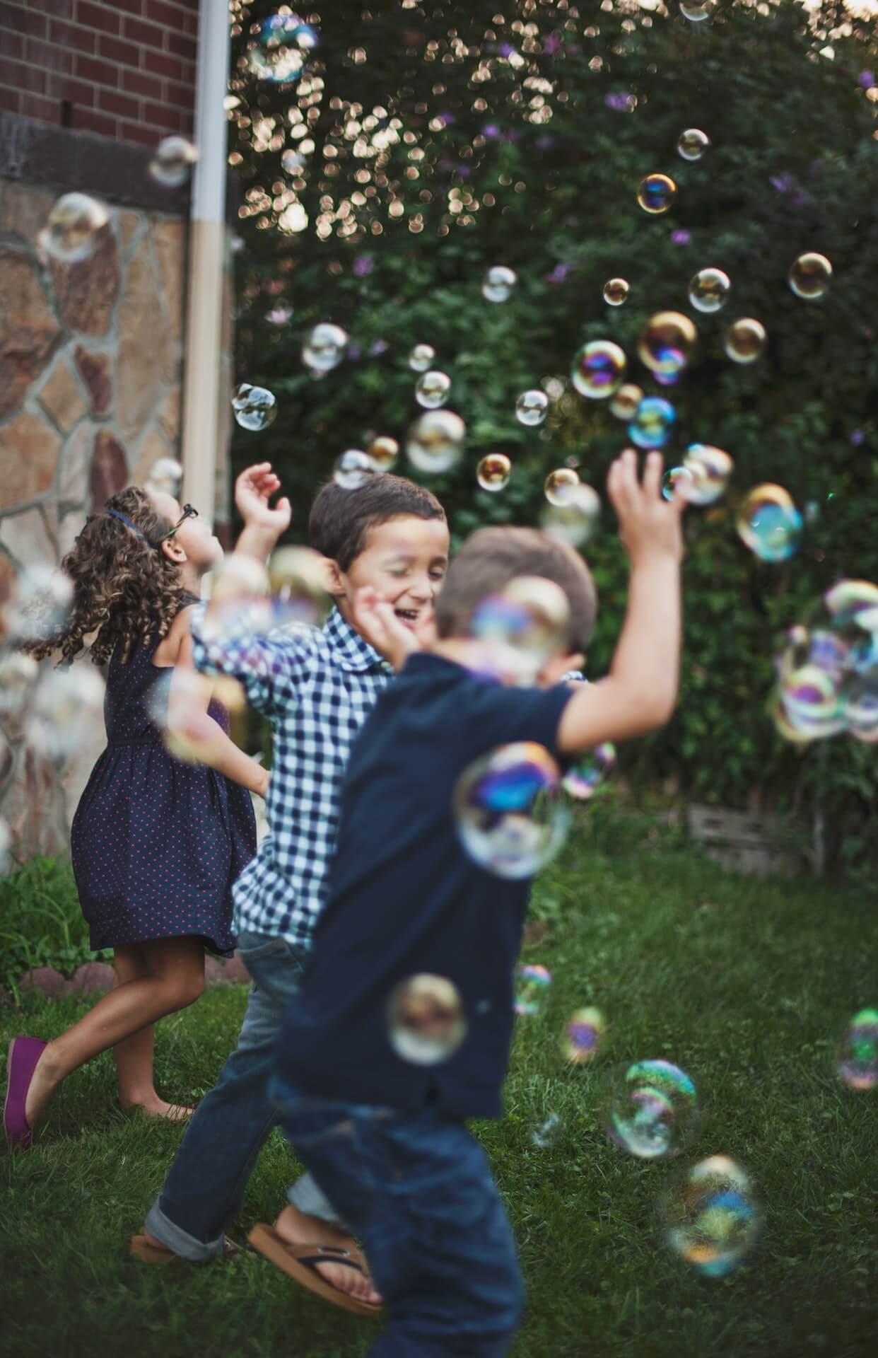 bubbles for simple gross motor activities for your child