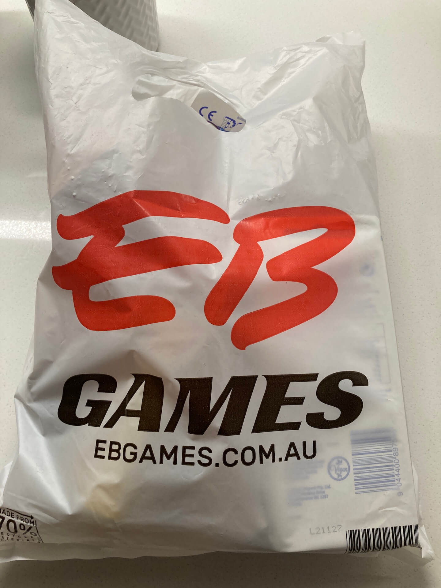 EB games shopping bag