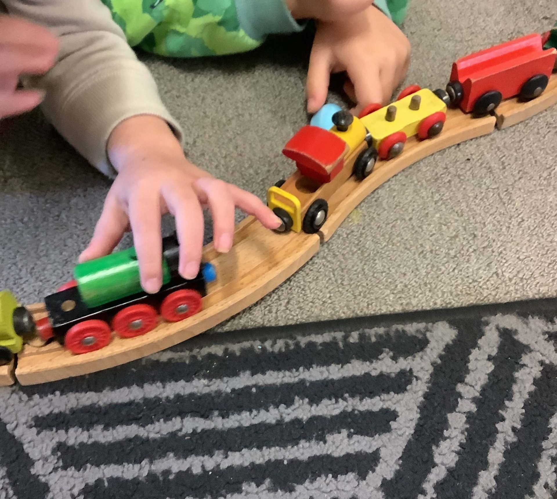 playing trains