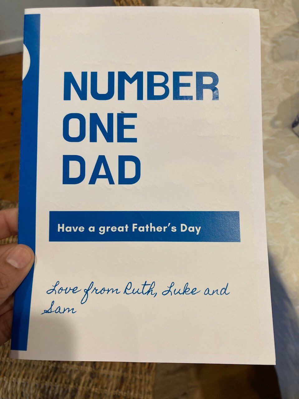 Father's Day card for first weekend of spring post