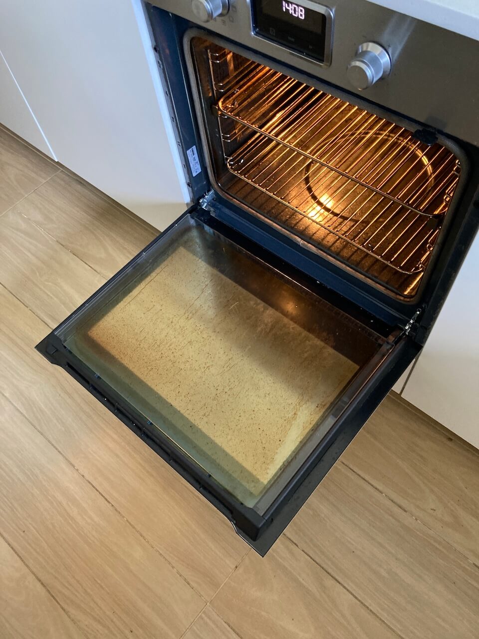 oven cleaning on my weekend