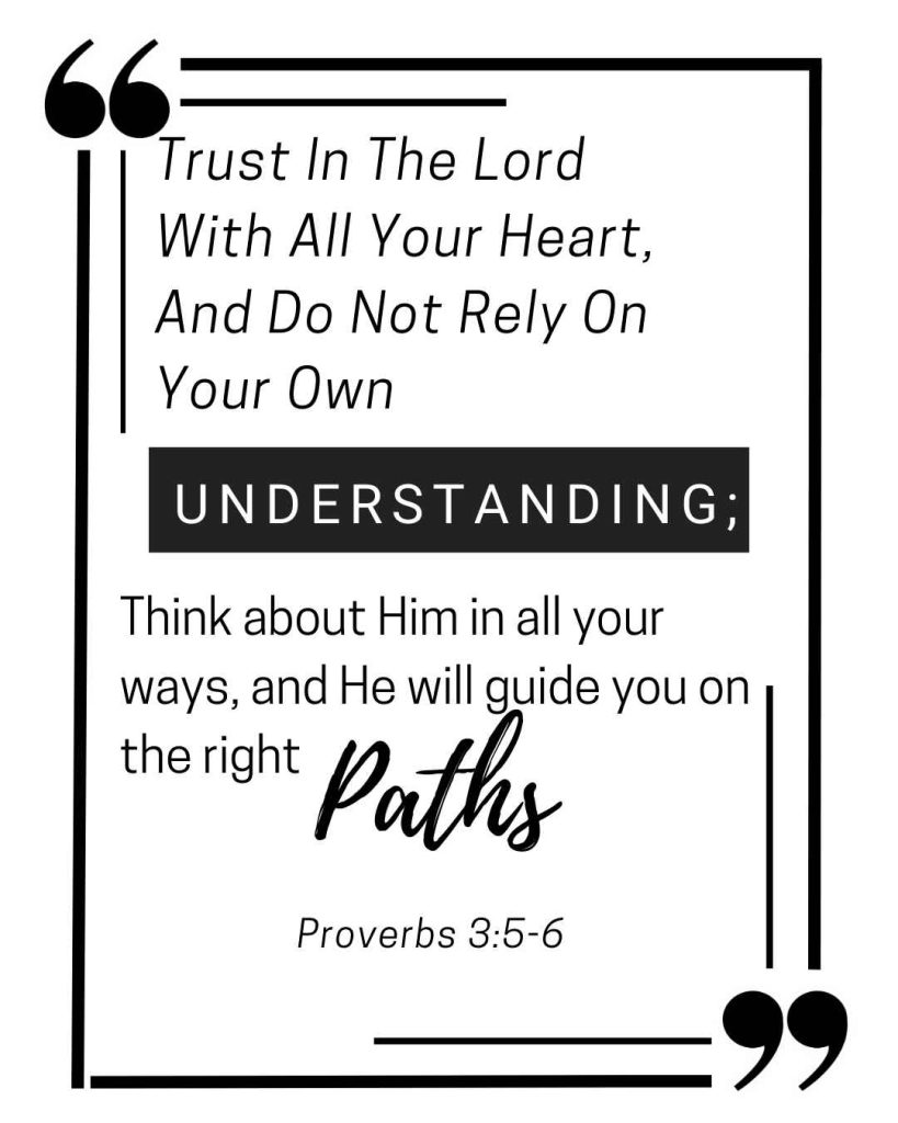 Proverbs 3:5-6