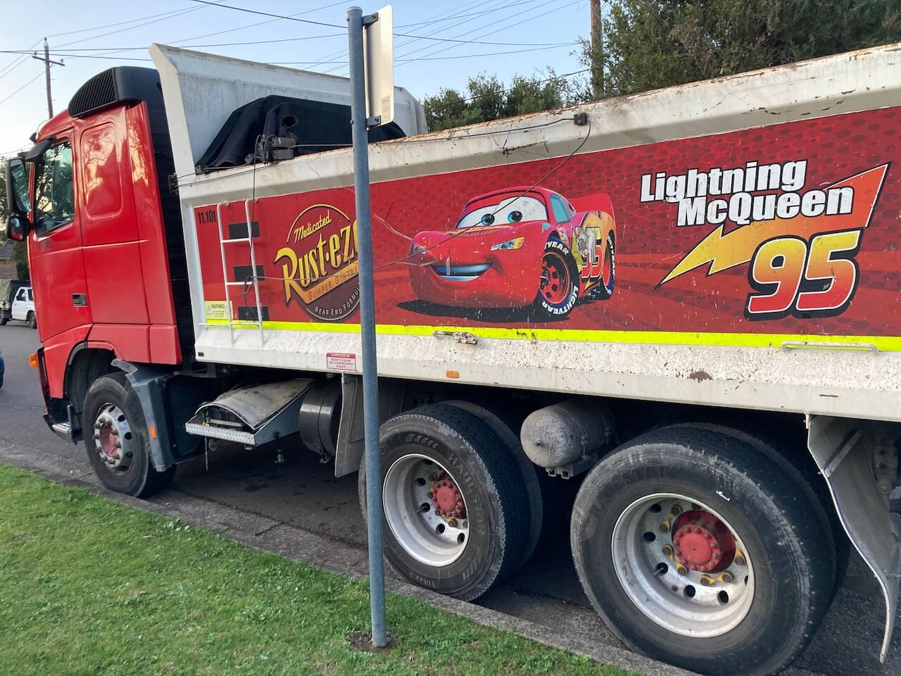 lightning McQueen truck for the weekend post