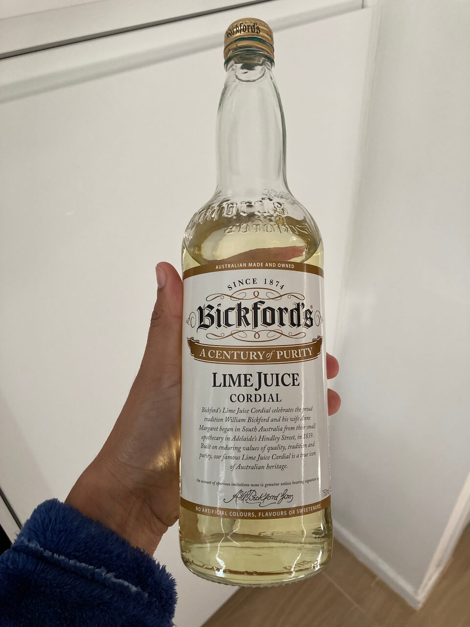 Bickford's lime cordial - bright moments from my week