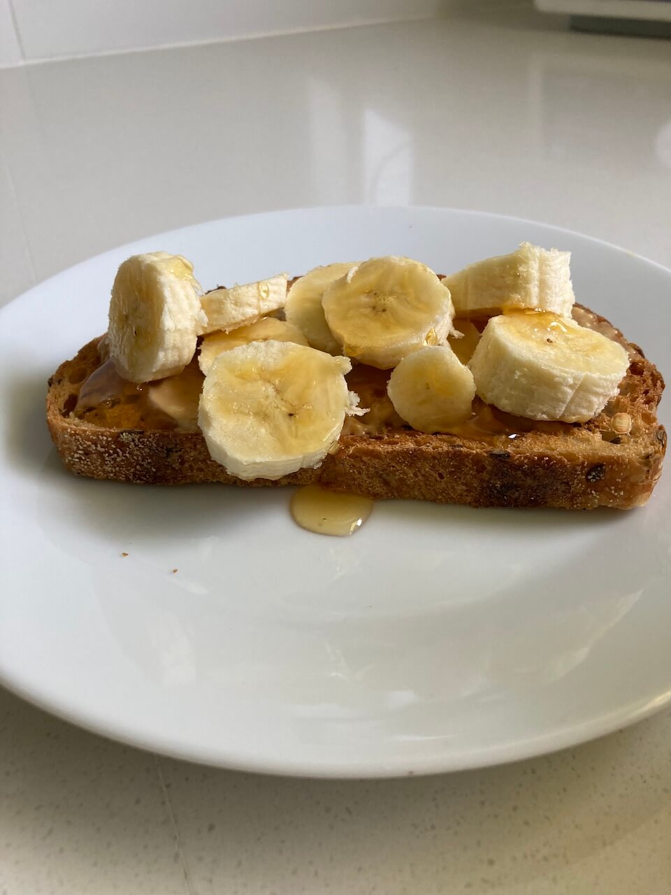bananas, peanut butter and honey on sourdough-favourites post