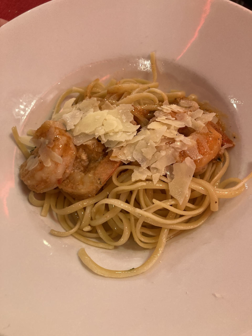 prawn linguini