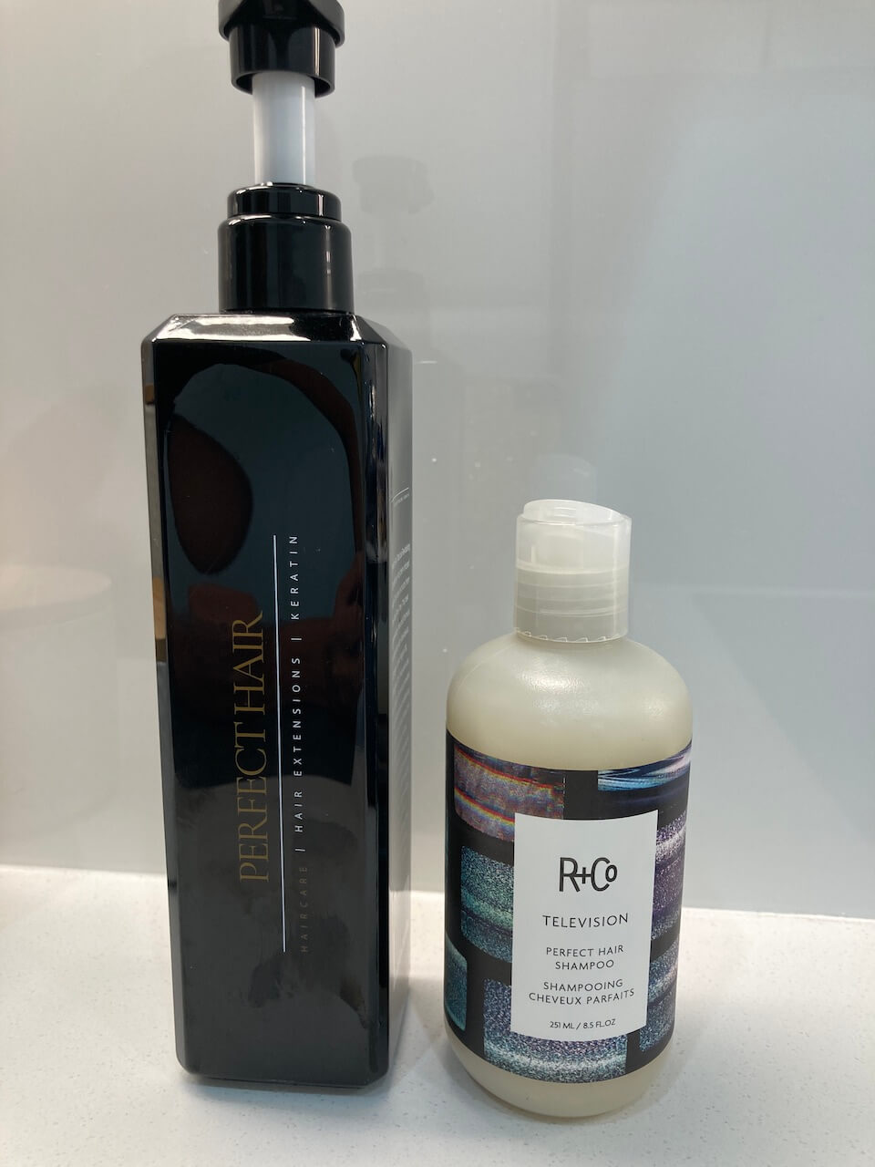 makeup and hair products post- shampoo and conditioner