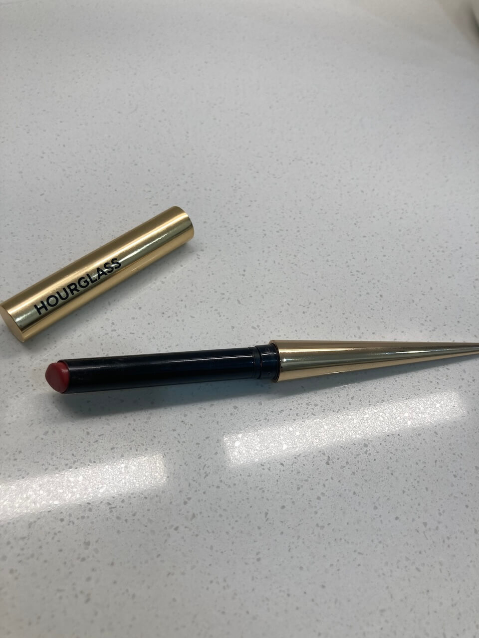 makeup and hair products post - lipstick by Hourglass