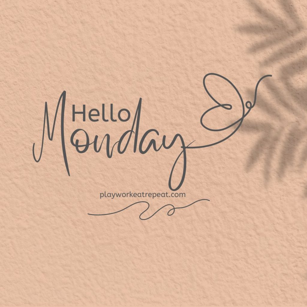 hello Monday graphic