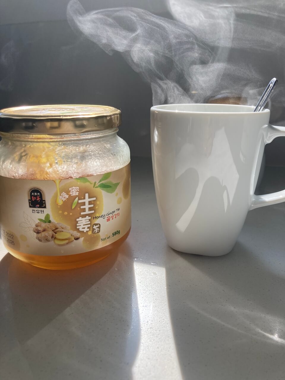 this week on favourites - lemon honey ginger tea