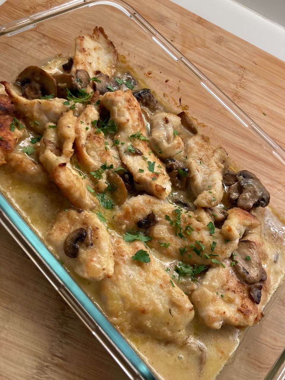 Creamy chicken and mushroom 