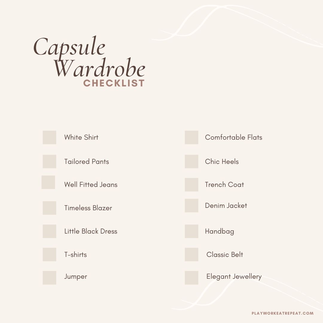 capsule wardrobe checklist