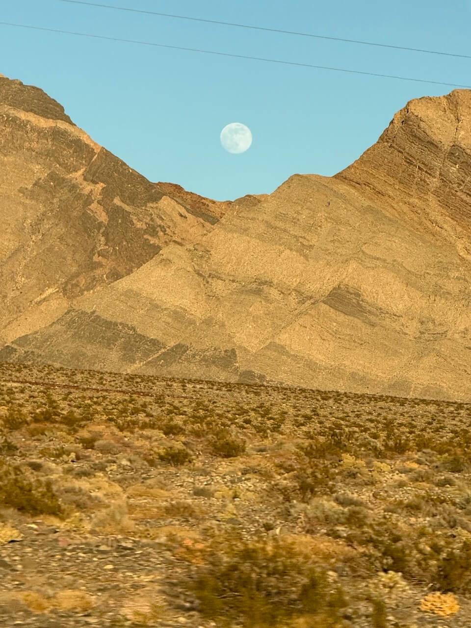 moon and mountains