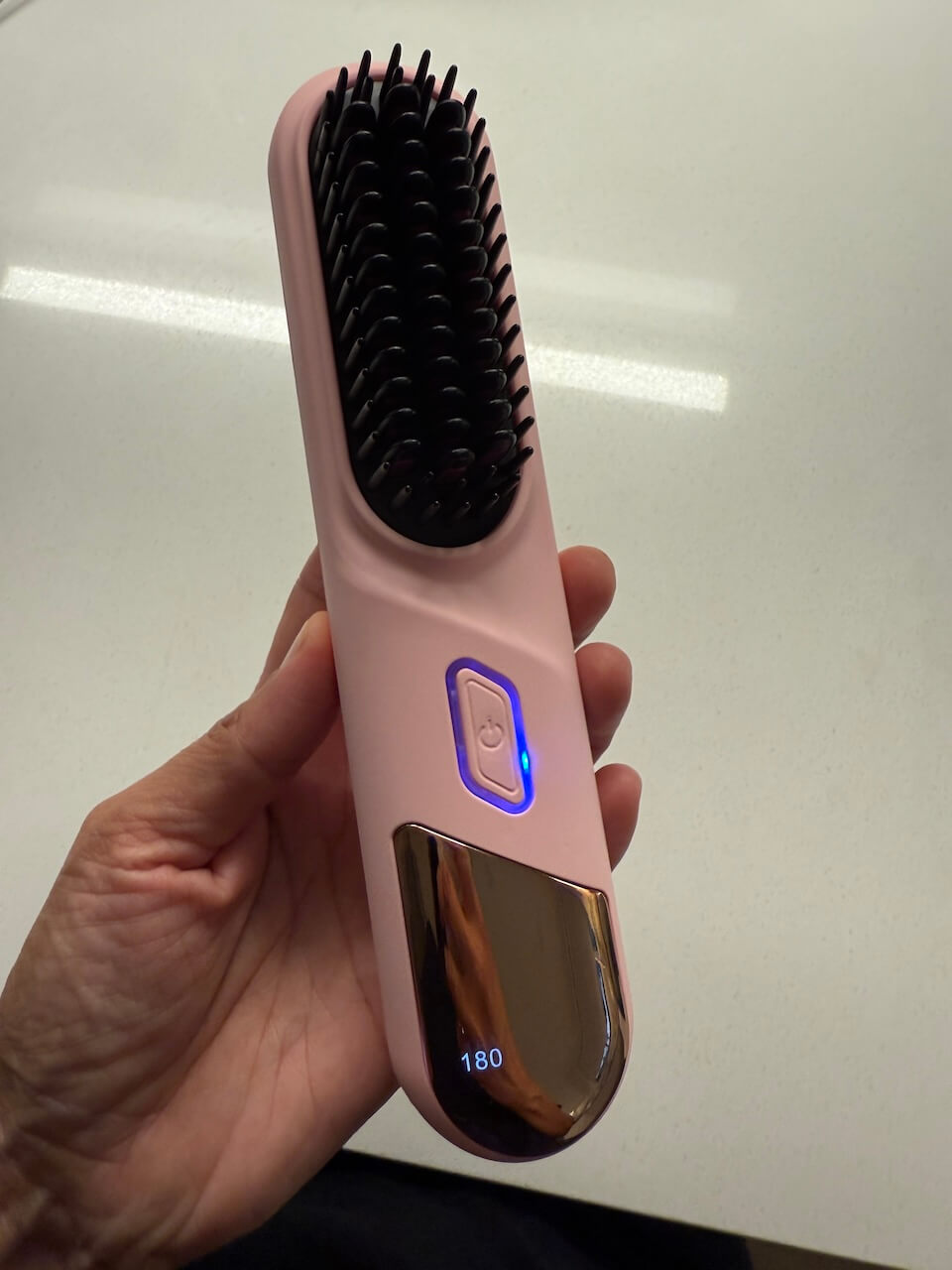 Last Wednesday post-heat styling brush