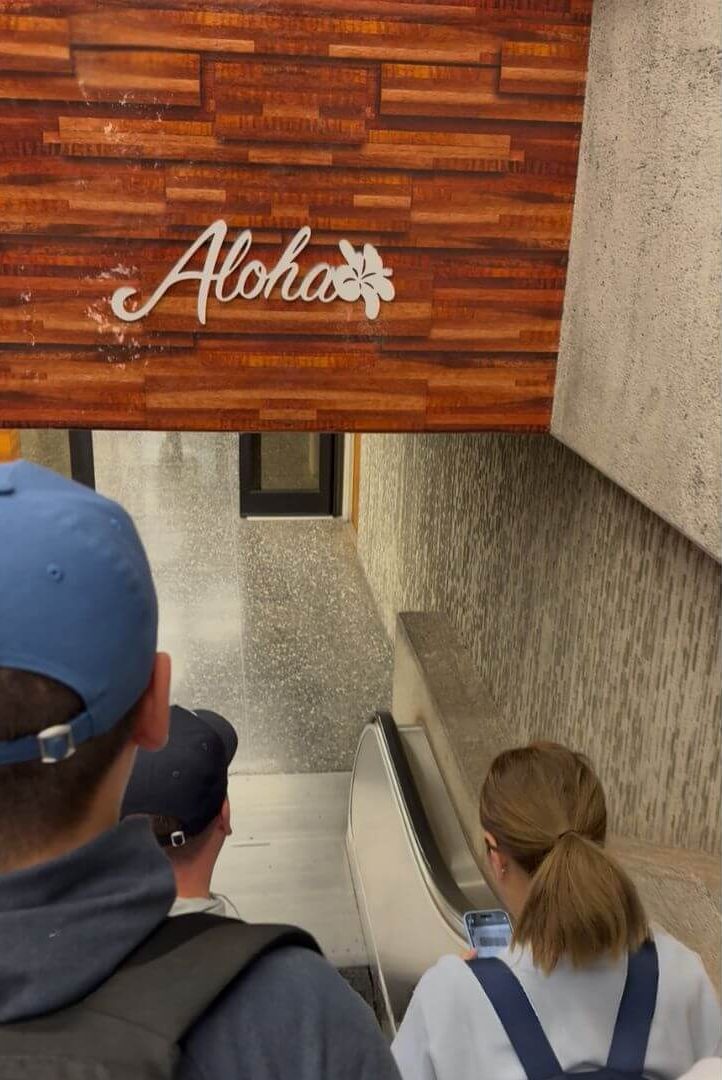 Oahu January 2025-Aloha sign at airport