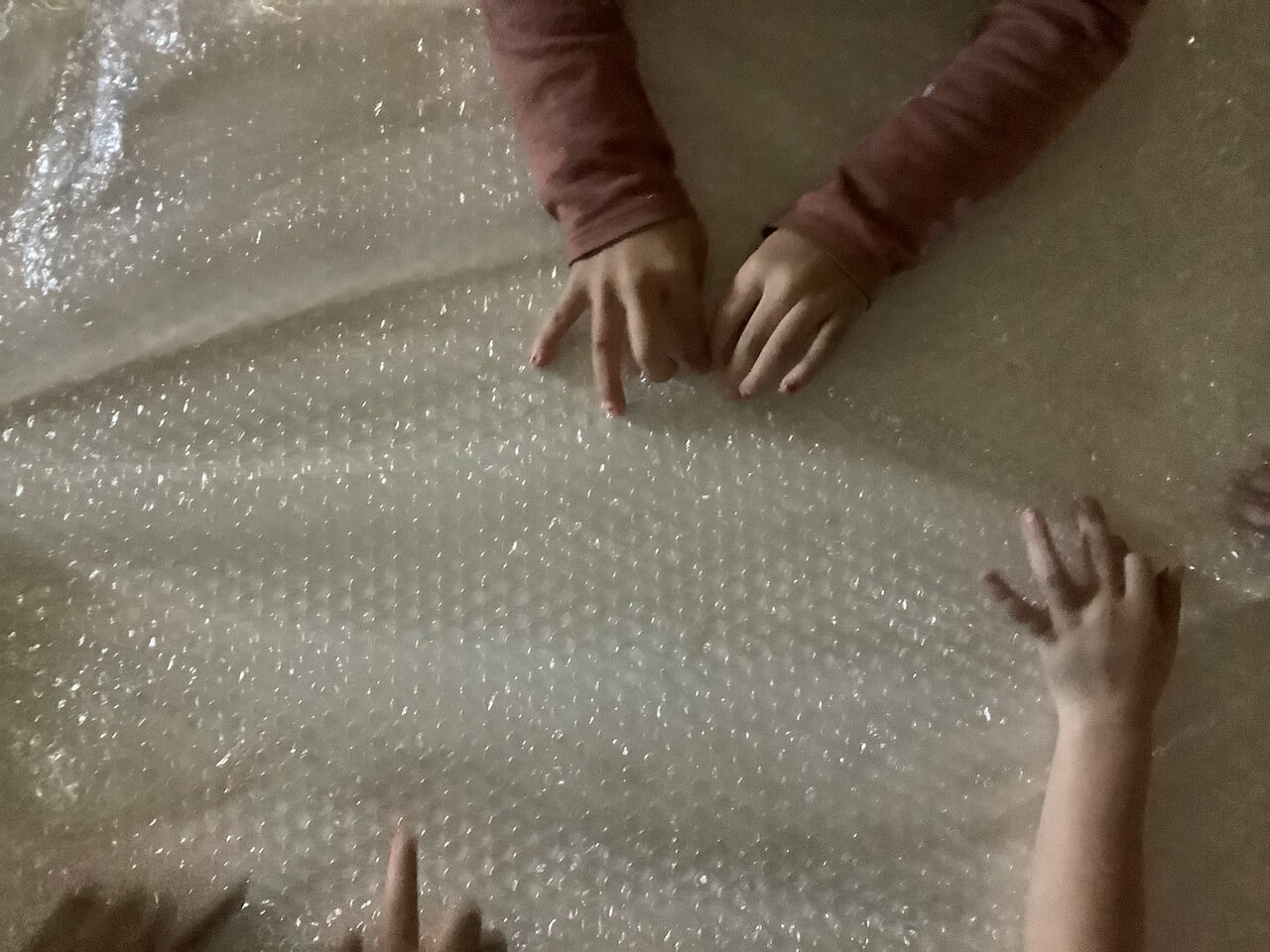 Bubble wrap and rainbows post-bubble wrap