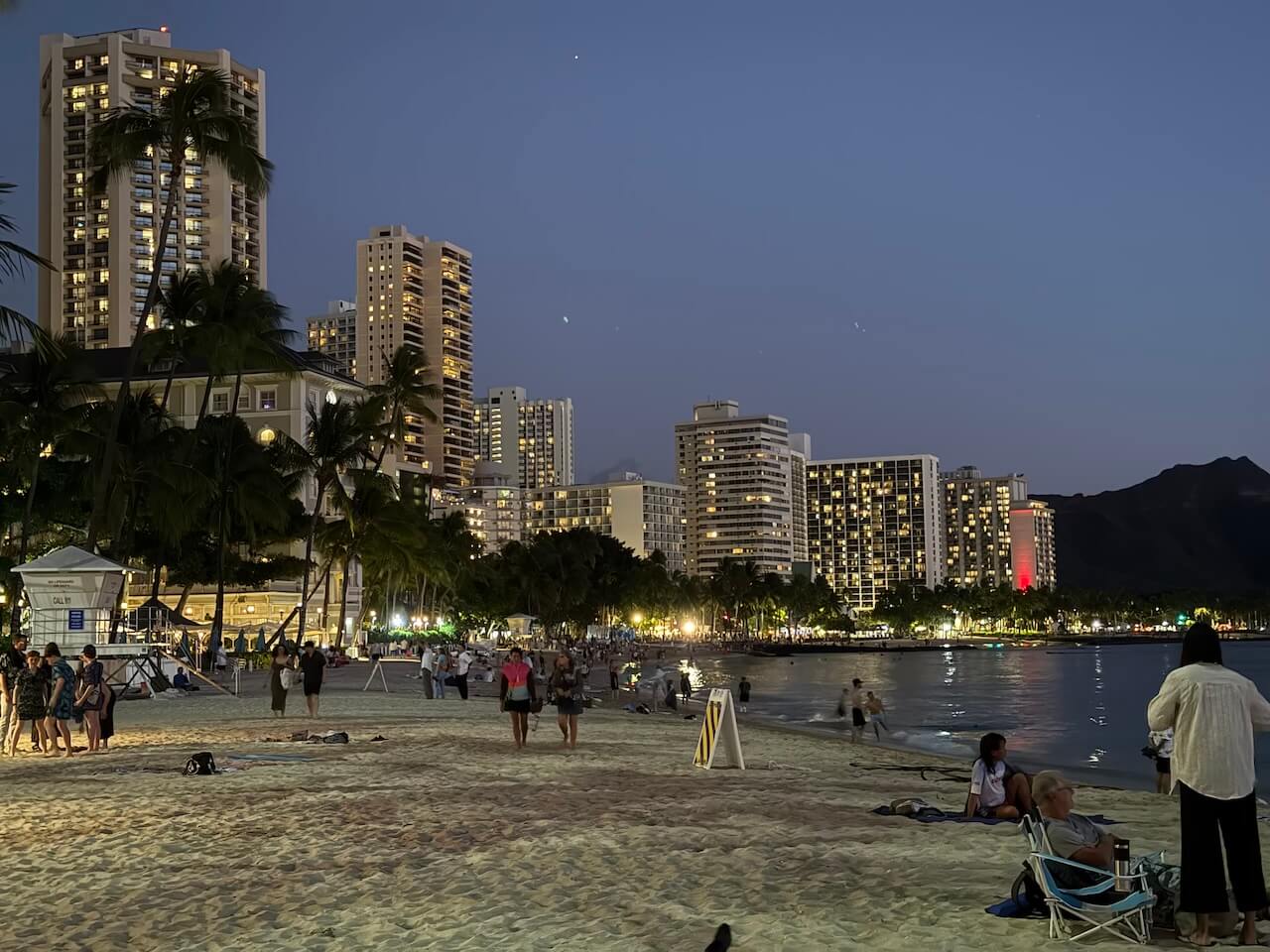 Waikiki at sunset