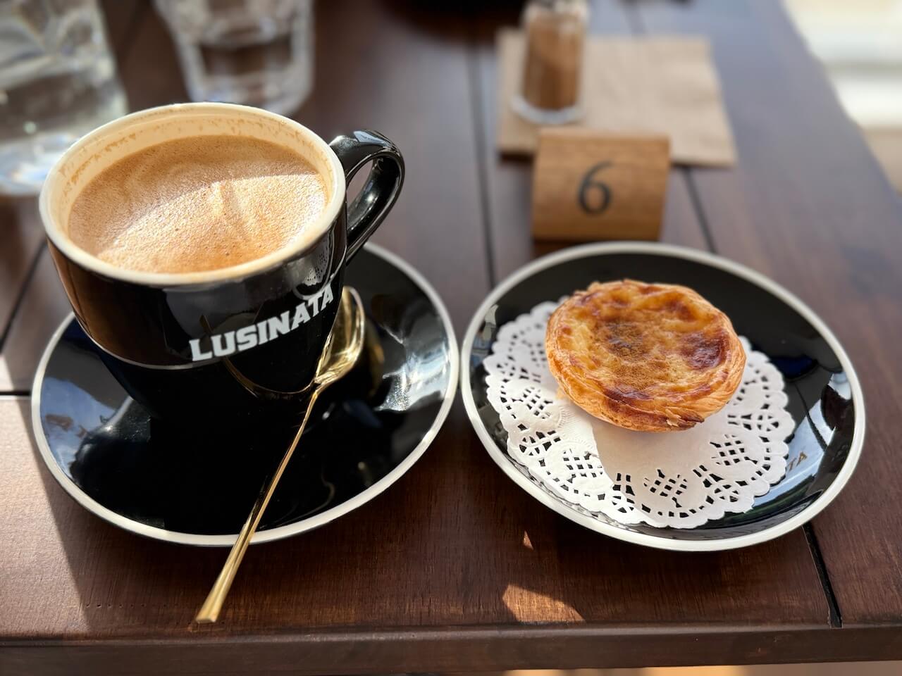 In June post - coffee and Portuguese tart