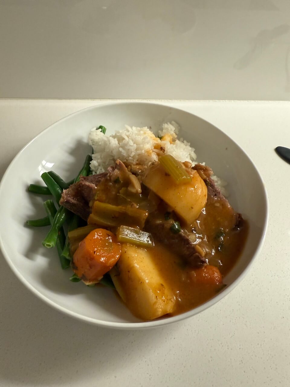 catching up and sharing post-pot roast