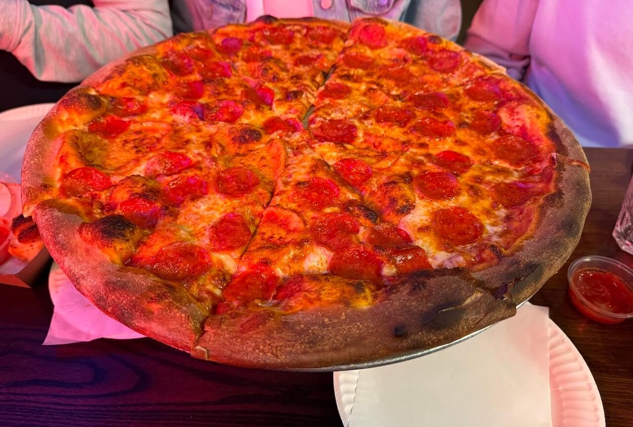 winter days in Australia post- pepperoni pizza