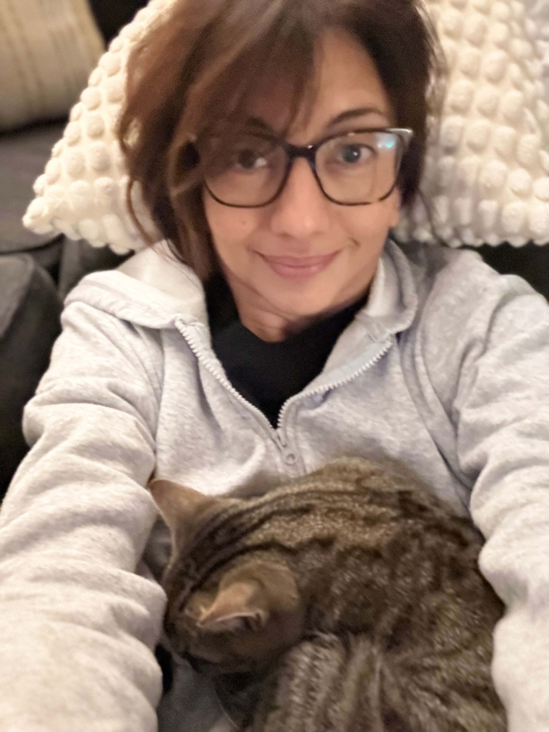 July edition of What’s Up Wednesday post-me and my cat