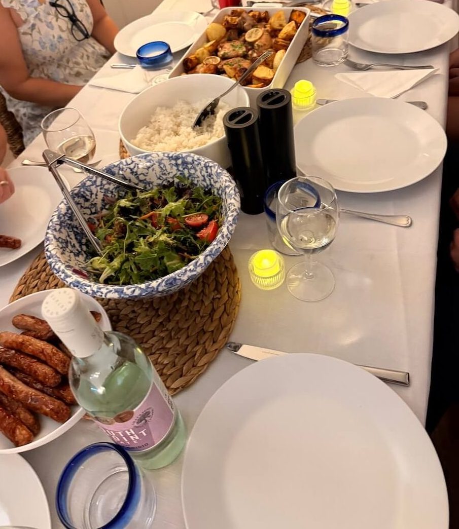 January what's up Wednesday - dinner table