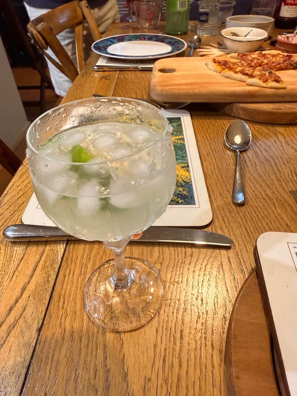 positive moments post- dinner and margaritas