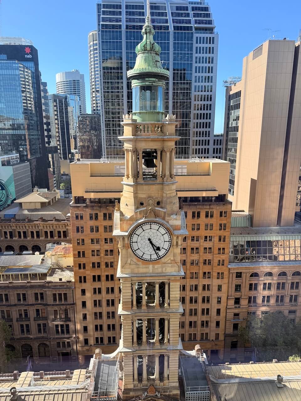 Getting ready for our trip - GPO Clock Tower Martin Place