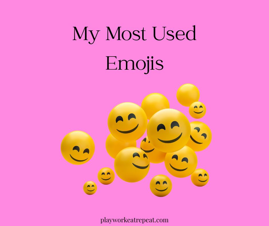 most used emojis graphic