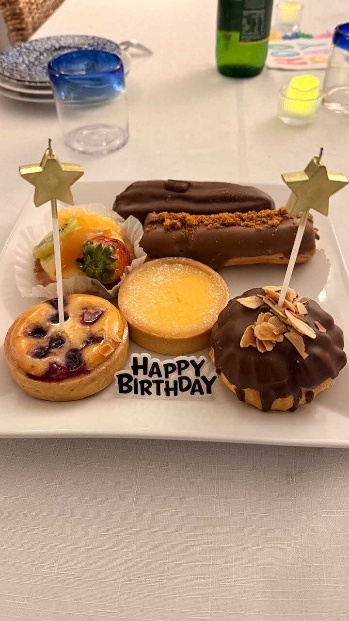august-whats-up-wednesday Selection of sweets instead of a birthday cake