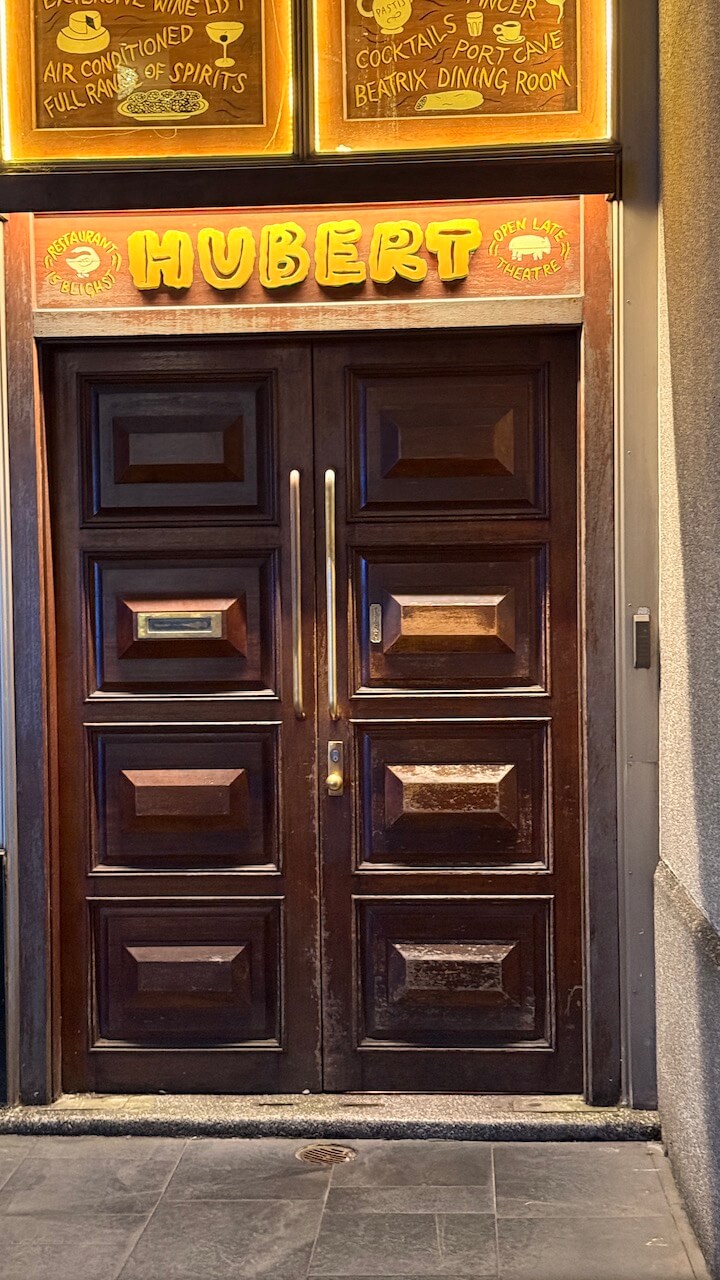 hings I've enjoyed lately: Restaurant Hubert in Sydney