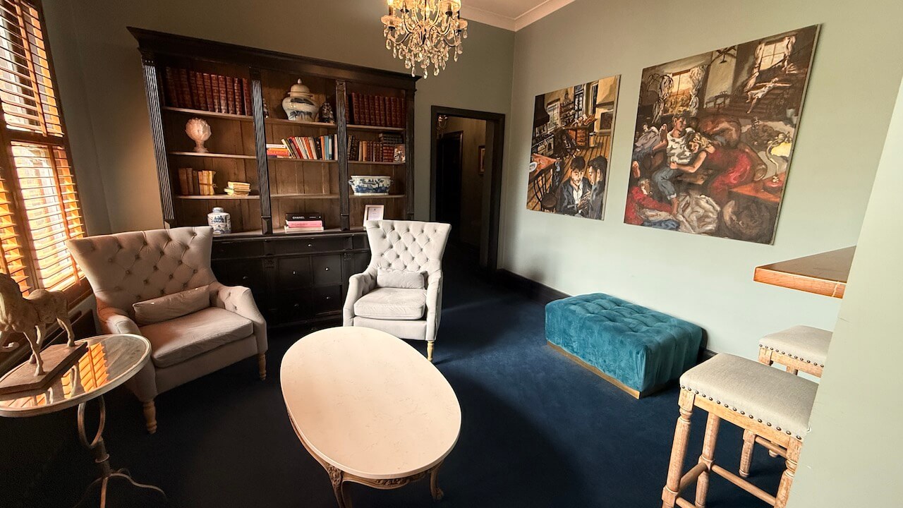 Lounge area inside Berida Hotel